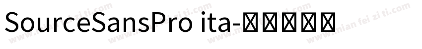 SourceSansPro ita字体转换